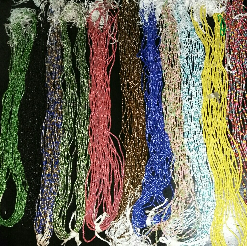 African handmade waist beads